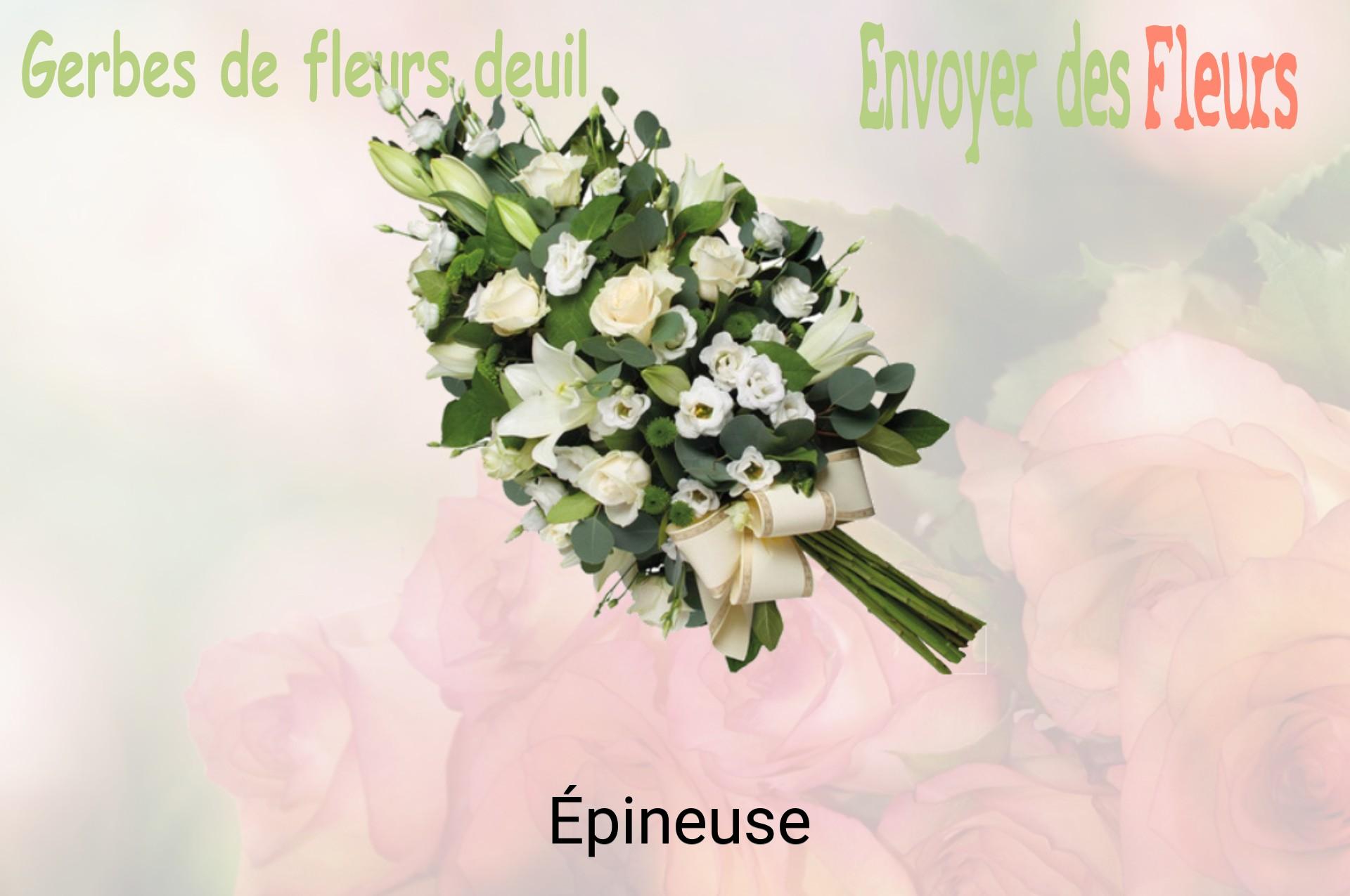 Gerbe de fleurs de deuil livrée à Épineuse
